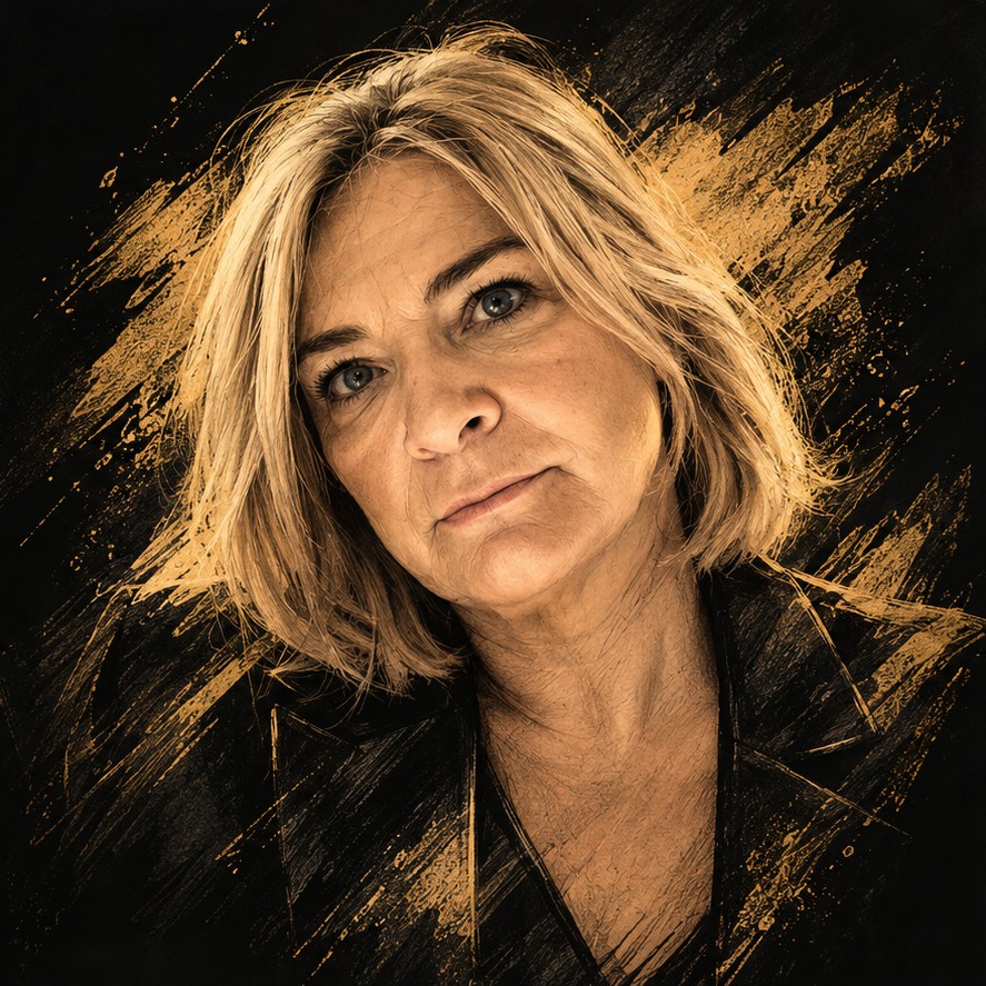 Illustrated portrait of Carmel Munn